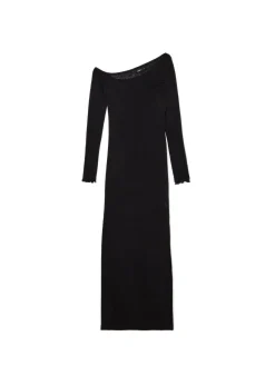 Cropp Sukienki, Kombinezony*Sukienka maxi z odkrytym ramieniem czarny