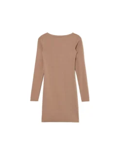 Cropp Sukienki, Kombinezony*Sukienka mini z długimi rękawami beżowy