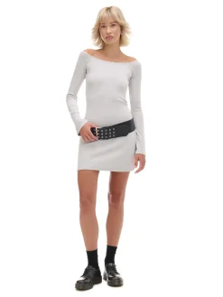 Cropp Sukienki, Kombinezony*Sukienka mini z rękawami flare jasnyszary