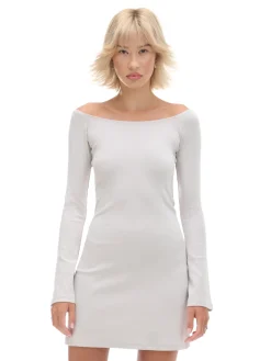 Cropp Sukienki, Kombinezony*Sukienka mini z rękawami flare jasnyszary