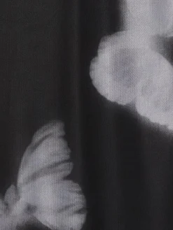 Cropp Sukienki, Kombinezony*Sukienka mini z siateczkowymi panelami czarny