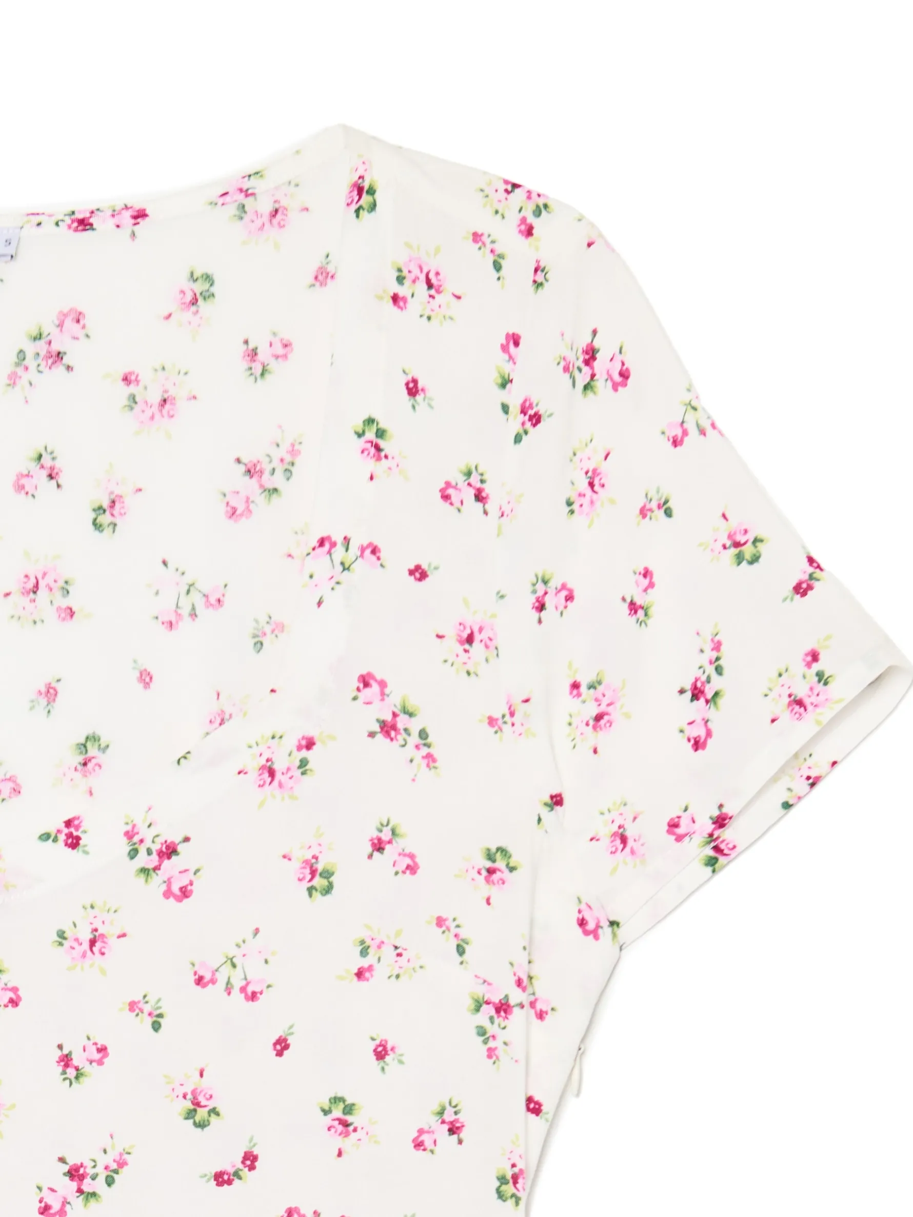 Cropp Sukienki, Kombinezony*Sukienka mini z wiskozy w kwiaty biały