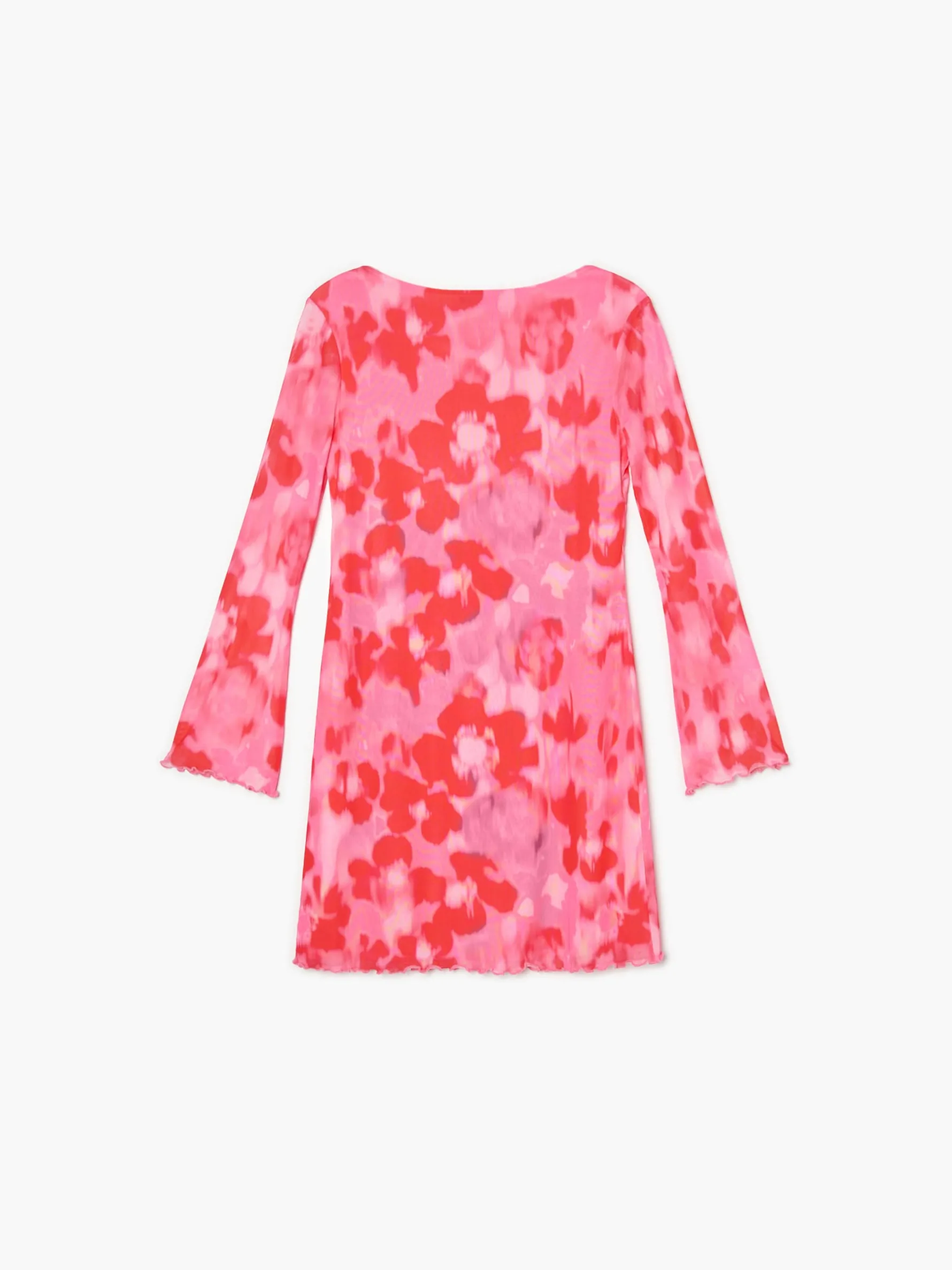 Cropp Sukienki, Kombinezony*Sukienka z kwiatowym motywem czerwony