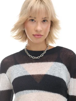 Cropp Swetry*Sweter w paski biały