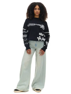 Cropp Swetry*Sweter w racingowym stylu czarny