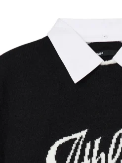 Cropp Swetry*Sweter z odpinanym kołnierzykiem czarny