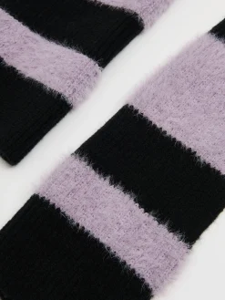 Cropp Szaliki*Szalik z futrzanymi elementami czarny