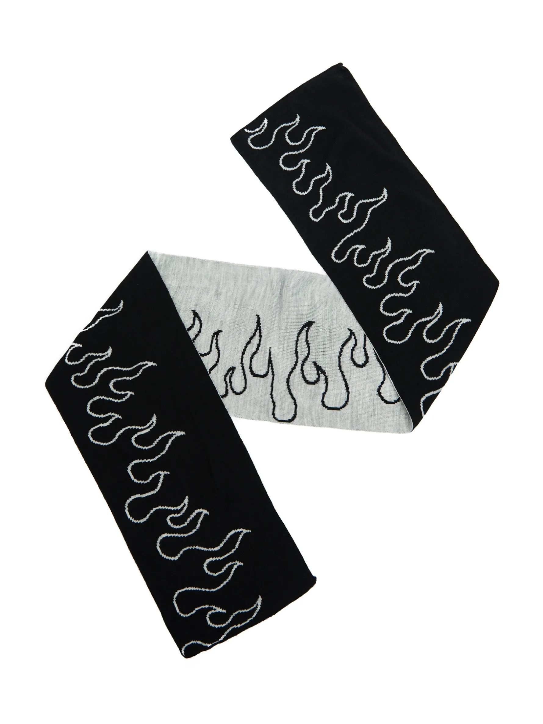 Cropp Kominy, Szaliki*Szalik z motywem płomieni czarny