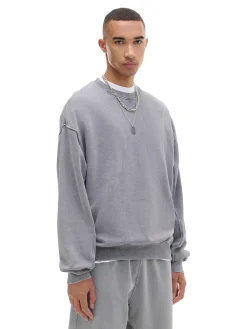 Cropp Bluzy*Szara bluza comfort jasnyszary