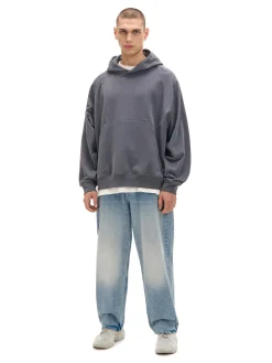 Cropp Bluzy|Sety*Szara bluza oversize z kapturem szary