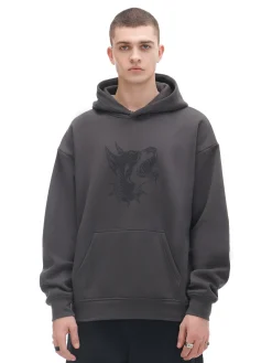 Cropp Bluzy*Szara bluza z aplikacją dobermana szary