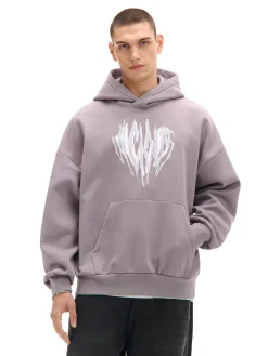 Cropp Bluzy|Unisex*Szara bluza z kapturem i nadrukiem UNISEX szary