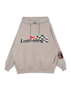 Cropp Unisex|Unisex*Szara bluza z motywem racingowym UNISEX jasnyszary