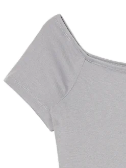Cropp Koszulki, Topy*Szara bluzka z dodatkiem wiskozy jasnyszary