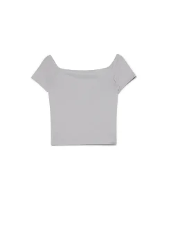 Cropp Koszulki, Topy*Szara bluzka z dodatkiem wiskozy jasnyszary