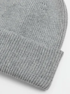 Cropp Czapki*Szara czapka beanie z dodatkiem wiskozy jasnyszary