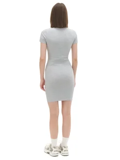 Cropp Sukienki, Kombinezony*Szara dopasowana sukienka mini jasnyszary