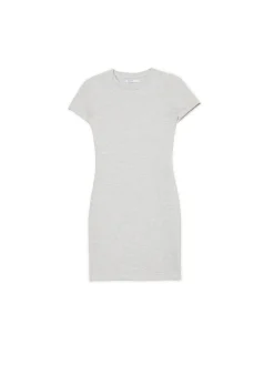 Cropp Sukienki, Kombinezony*Szara dopasowana sukienka mini jasnyszary