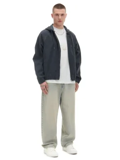 Cropp Denim*Szara jeansowa kurtka z kapturem szary