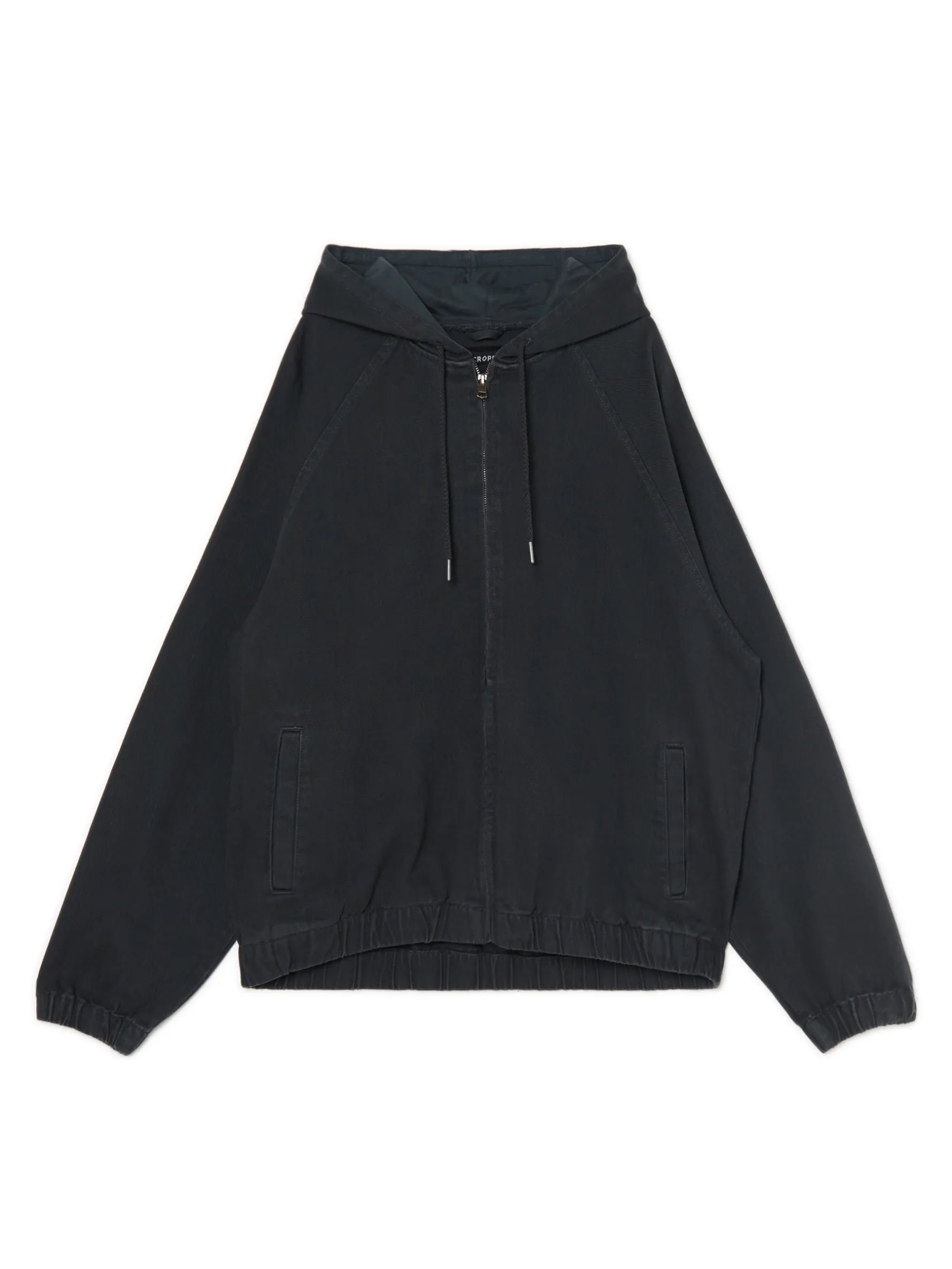 Cropp Denim*Szara jeansowa kurtka z kapturem szary