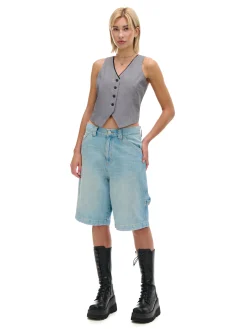 Cropp Koszulki, Topy*Szara kamizelka szary