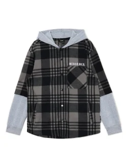 Cropp Koszule*Szara koszula z kapturem i kieszeniami szary