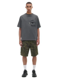 Cropp Koszulki*Szara koszulka z kieszenią szary