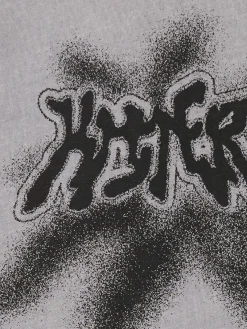 Cropp Koszulki, Topy*Szara koszulka z nadrukiem szary