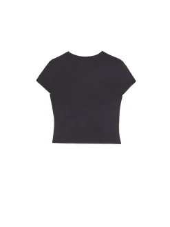 Cropp Koszulki, Topy*Szara koszulka z wiskozą szary