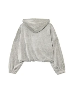 Cropp Bluzy|Sety*Szara krótka bluza boxy jasnyszary