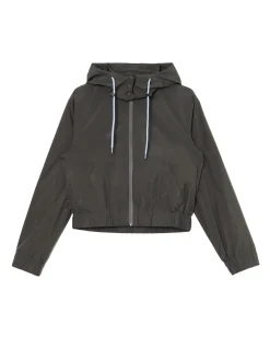 Cropp Kurtki, Płaszcze*Szara kurtka z kapturem szary