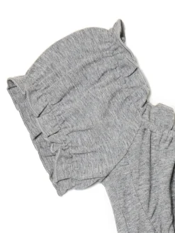 Cropp Sukienki, Kombinezony*Szara sukienka mini z krótkimi rękawkami jasnyszary