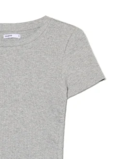 Cropp Sukienki, Kombinezony*Szara sukienka z ozdobnym marszczeniem jasnyszary