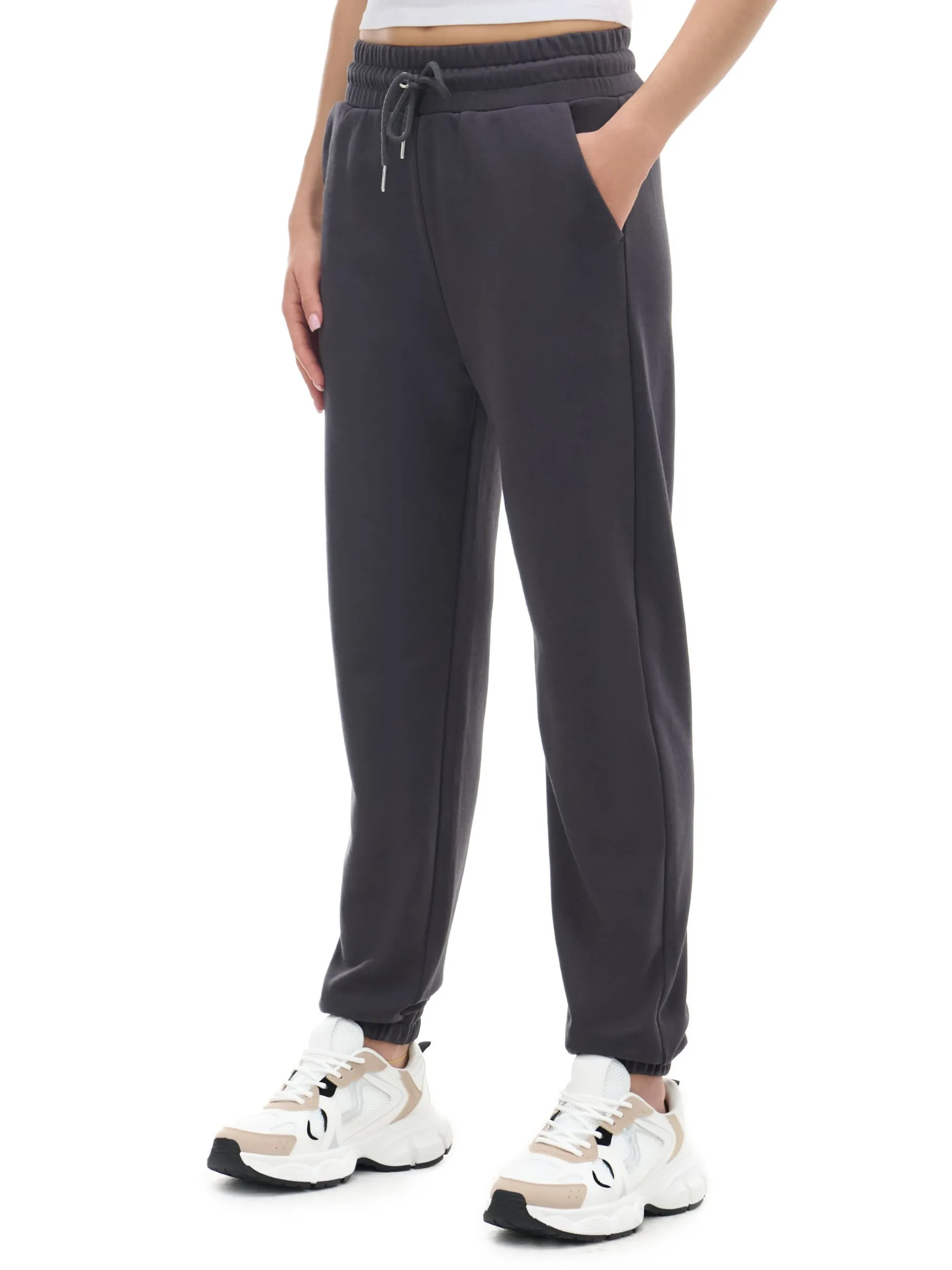 Cropp Spodnie*Szare dresowe joggery szary