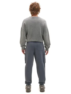 Cropp Spodnie*Szare dresowe joggery z kieszeniami szary