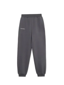 Cropp Spodnie*Szare dresowe joggery z nadrukiem szary