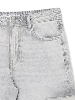 Cropp Jeansy*Szare jeansy baggy jasnyszary