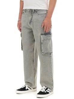 Cropp Jeansy|Baggy*Szare jeansy baggy jasnyszary