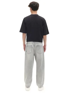 Cropp Jeansy*Szare jeansy loose jasnyszary