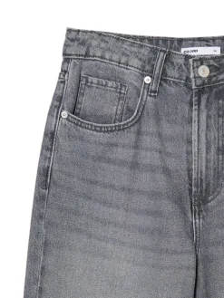 Cropp Jeansy*Szare jeansy mom z wysokim stanem szary