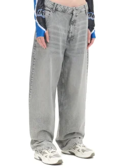 Cropp Jeansy*Szare jeansy skater jasnyszary