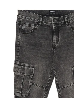 Cropp Jeansy*Szare jeansy skinny szary