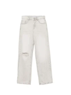 Cropp Jeansy*Szare jeansy straight jasnyszary