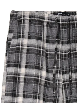 Cropp Spodnie*Szare spodnie baggy w kratę szary