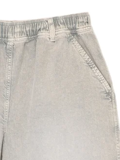 Cropp Spodnie*Szare spodnie baggy z wysokim stanem zielony