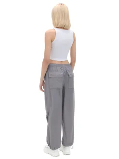 Cropp Spodnie*Szare spodnie parachute inny