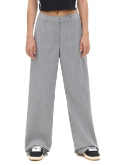 Cropp Spodnie*Szare spodnie tailoring szary