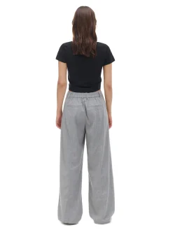 Cropp Spodnie*Szare spodnie tailoring szary