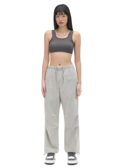Cropp Koszulki, Topy*crop top na ramiączkach szary