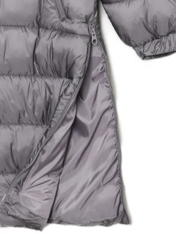 Cropp Kurtki, Płaszcze*płaszcz puffer z kapturem szary